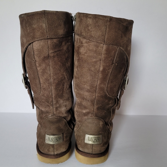 UGG Women's Australia Leather Upper Brown Suede Cargo Boots. Size 7 US /… - Picture 3 of 14
